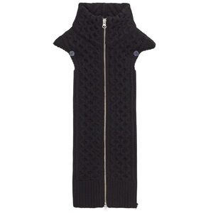 Veronica Beard Black Knit Scarf